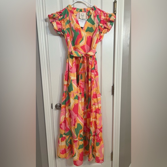 Fantastic Fawn Multicolor Abstract Dress - Picture 1 of 4